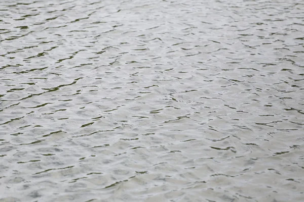 Oberfläche des Wassers in einem Teich plätschert klein. — Stockfoto