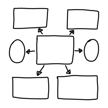 Girişi için grafik semboller geometrik şekiller grafik el çekilmiş