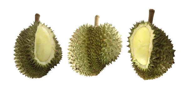 Durian fruit isolated on white background. — Stock Photo, Image