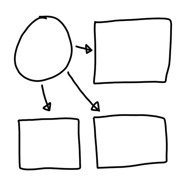 Dibujado a mano un gráfico de formas geométricas símbolos gráficos para introducir en —  Fotos de Stock