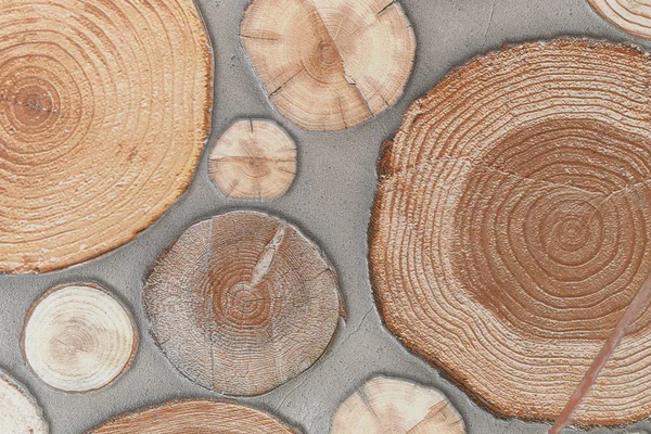 Oppervlak van de tegelvloer in patroon bruin hout. — Stockfoto