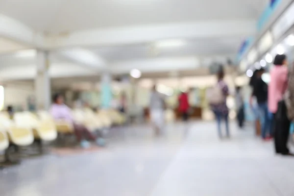 Blur picture of hospital and have bokeh Light.