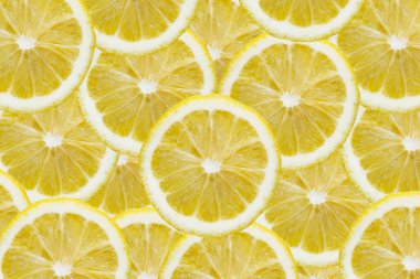 C vitamini konseptinde tasarım için limon dilimi arkaplanı.