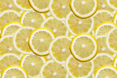 C vitamini konseptinde tasarım için limon dilimi arkaplanı.
