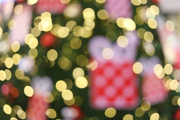 Sfocatura Astratto Bokeh Natale Luce Decorazione Sfondo — Foto Stock