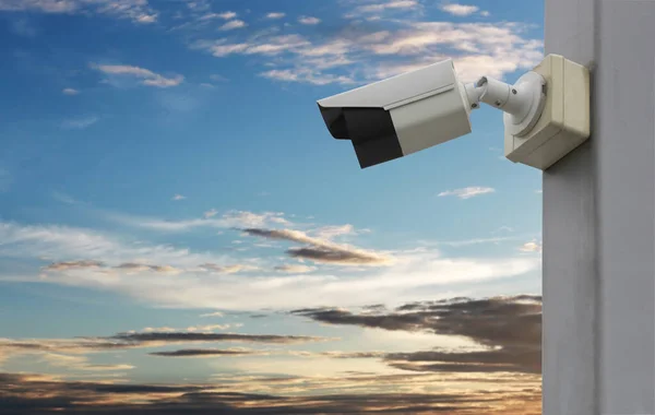 Cctv Tool Twilight Sky Background Equipment Security Systems Have Copy — Stock Photo, Image