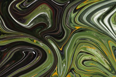 Sıvı mermer, soyut doku arka plan, akışkan sanat arkaplanı, doğal lüks, yeşil ton karışımı..