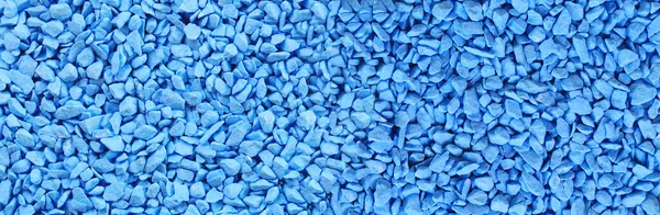 Panorama Blue Texture Small Stone Background Design Your Work — Stock Photo, Image