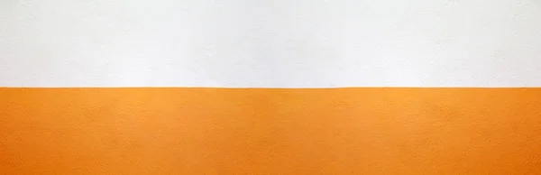Ampia Parete Cemento Verniciato Arancione Crema Sfondo Colore Design Nel — Foto Stock