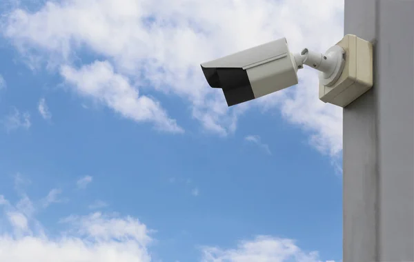 Cctv Tool Blue Sky Background Equipment Security Systems Have Copy — Stock Photo, Image