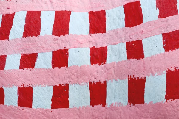 Red and white square pattern. — Stock Photo, Image