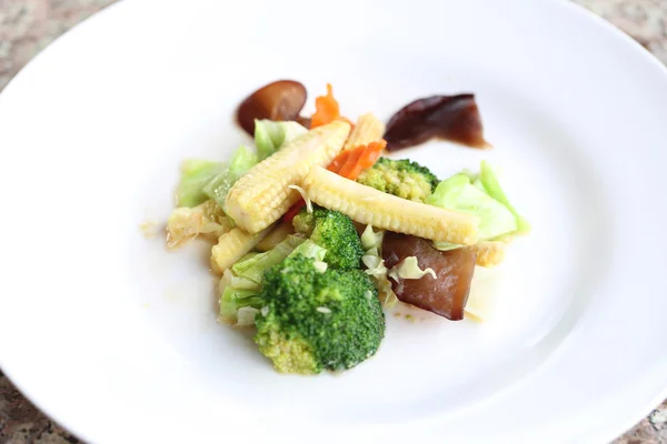 Stir mixed vegetables. — Stock Photo, Image