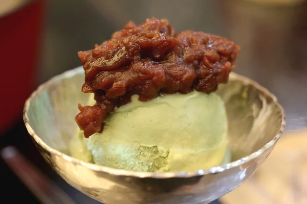 Red bean ice cream. — Stock Photo, Image