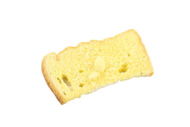 izole tost ekmeği tereyağı.