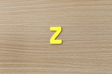 İngilizce alfabesi.