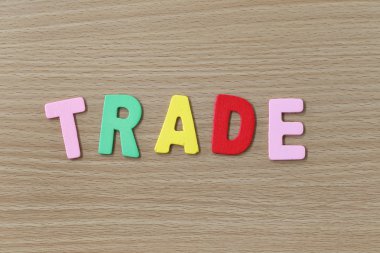 Renkli metin ticaret.