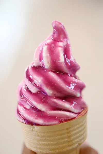 Focus on Blueberry ice cream. — Stock Photo, Image