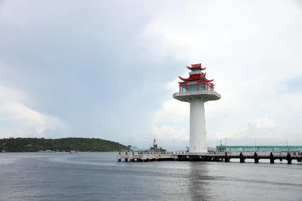 Leuchtturm an der Küste. — Stockfoto