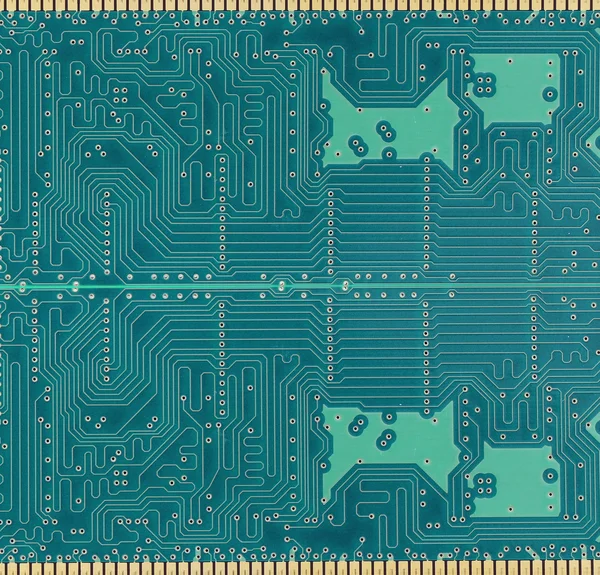 Green of electronic circuit board. — Stock Photo, Image