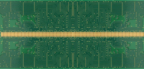 Verde de la placa de circuito electrónico . — Foto de Stock