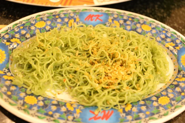 Fideos de arroz verde . — Foto de Stock