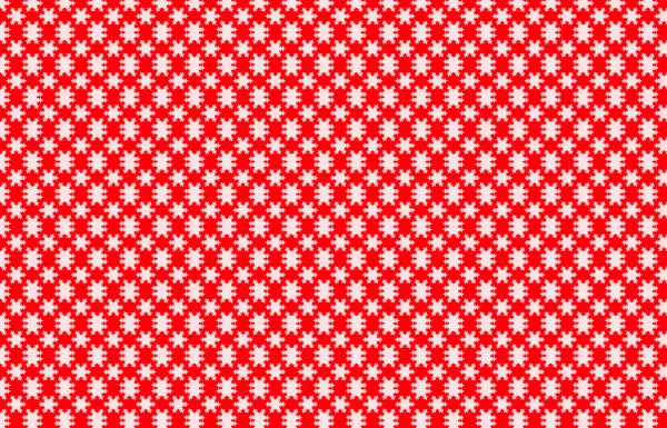 Snow white patterns on a red background. — Stock Photo, Image