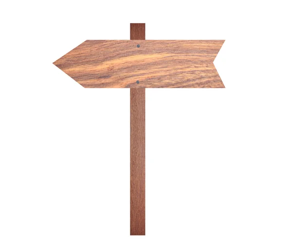 Flecha letrero de madera marrón . —  Fotos de Stock