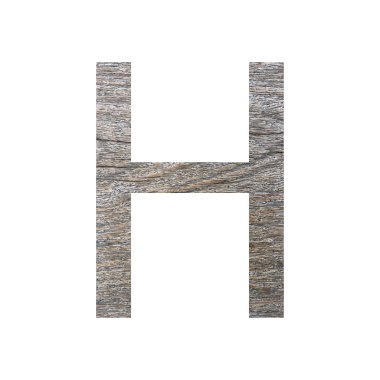 beyaz izole ahşap yazı tipi.