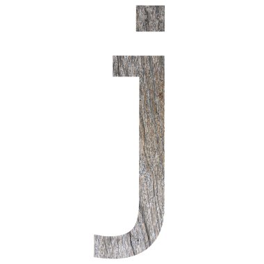 beyaz izole ahşap yazı tipi.