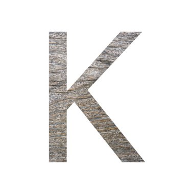 beyaz izole ahşap yazı tipi.