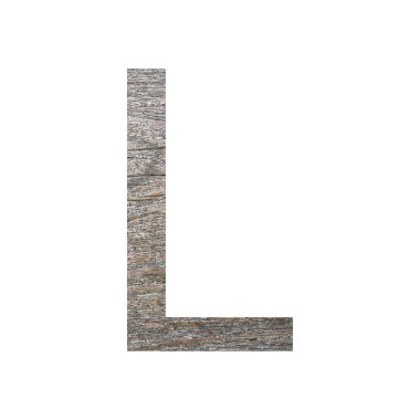 beyaz izole ahşap yazı tipi.