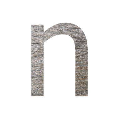 beyaz izole ahşap yazı tipi.