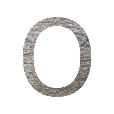 beyaz izole ahşap yazı tipi.