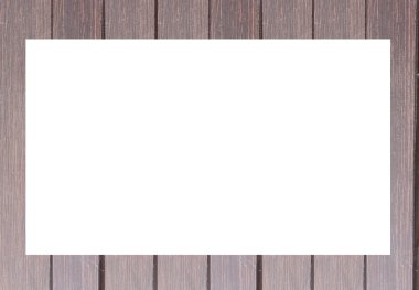 izole eski ahşap çerçeve.