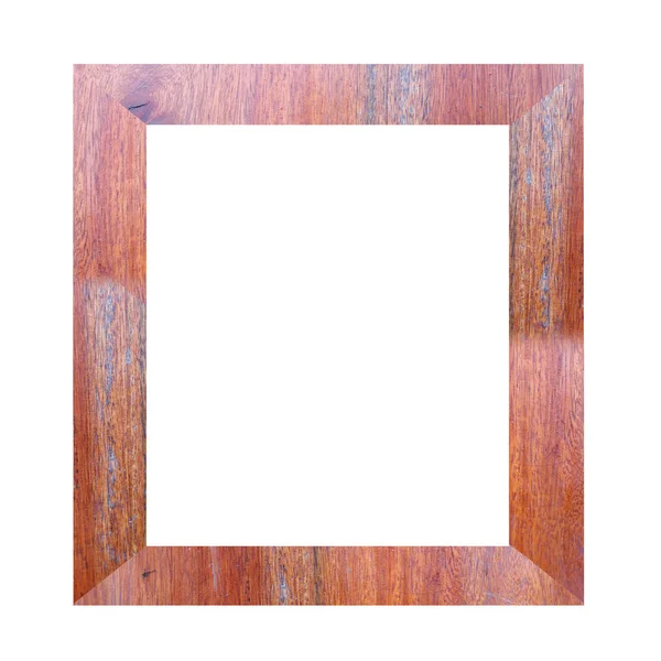Old wooden frame isolated. — Stock Photo, Image