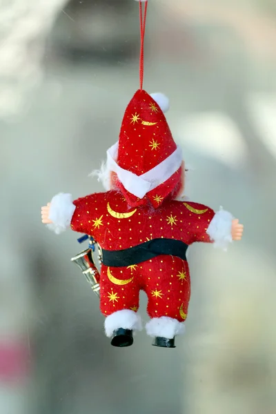 Rote Weihnachtsmann-Puppe. — Stockfoto