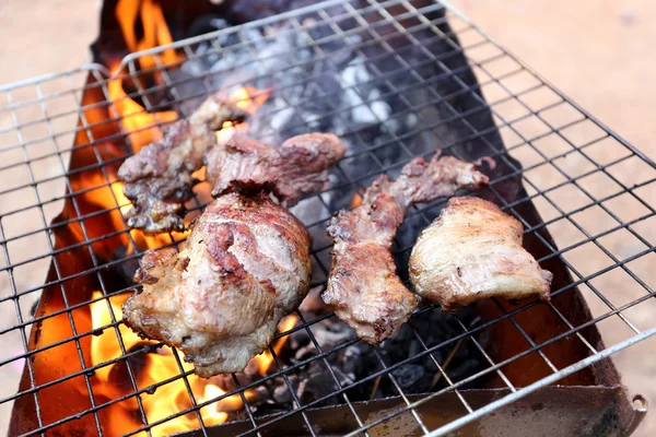 Pork is grilled. — Stock Photo, Image