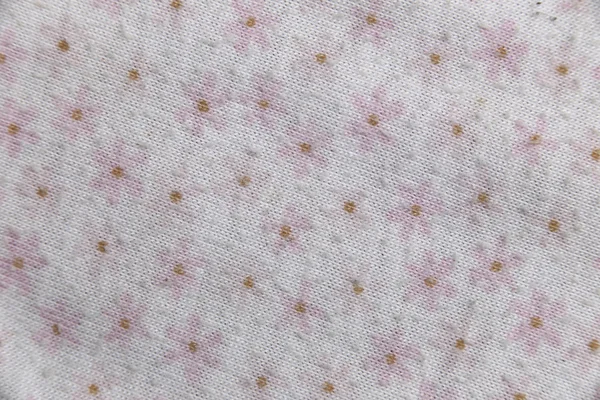 Flower pattern on cloth in macro style. — Stock Photo, Image