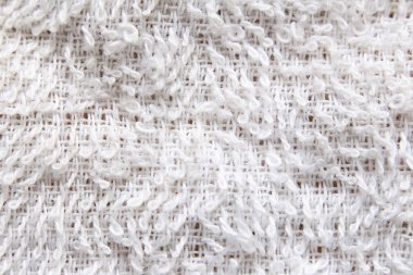 Beyaz iplikler kumaş doku.