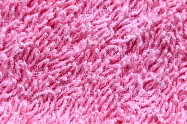 Modèle de serviettes roses dans une macro . — Photo
