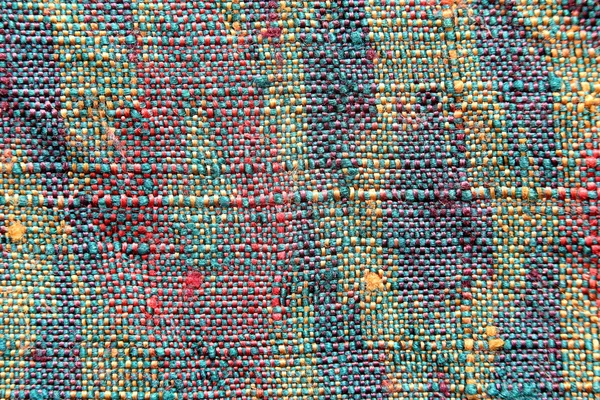 Pattern of woven fabric colorful. — Stock Photo, Image