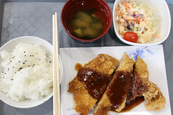 Teriyaki chicken rice. — Stock Photo, Image