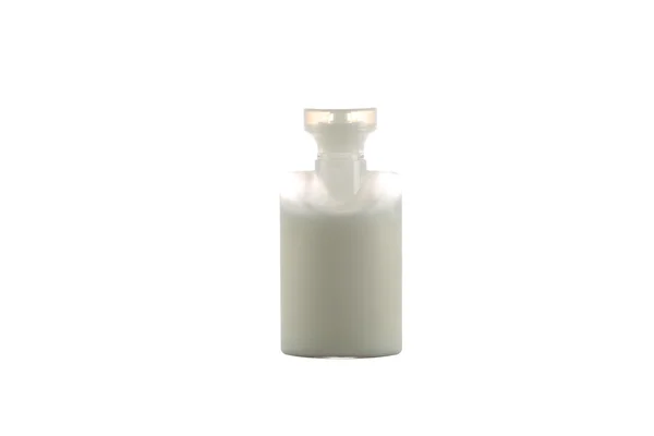 Butelki kosmetyczne izolowane na białym tle. — Zdjęcie stockowe