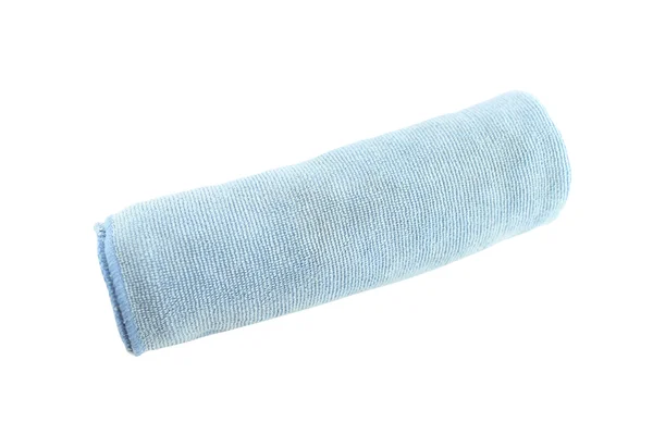 Blue fabric isolated on white background. — Stock Photo, Image
