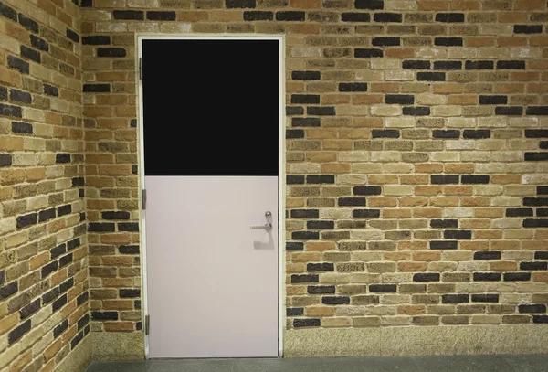 Door dan Brick Wall . — Stok Foto