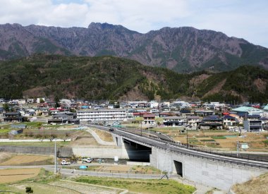 Japonya'nın kırsal köy.