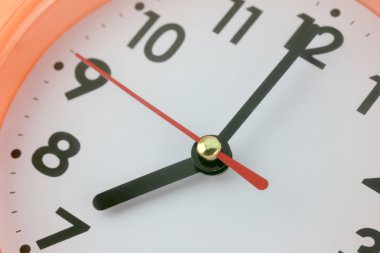 Saat yüzü zaman kavram.