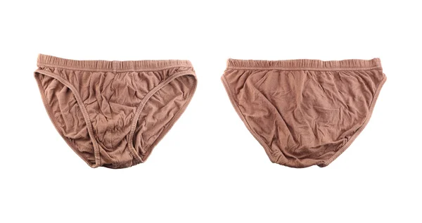 Brown men panties isolated on white. — Stock Photo, Image