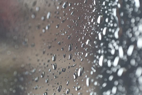 Rain drops on glass background. — Stock Photo, Image