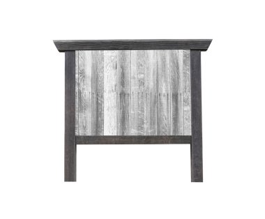 Japon yaşlı beyaz izole işareti ahşap.